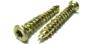 Превью Шуруп по бетону "нагель" 7,5х92 потайн головка с насечками для раззенковки, двухзах резьба