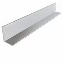 Превью Плинтус пристенный металлический белый 19х19 (3м) (70шт.) АВS