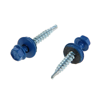 Превью Саморез кровельный 4,8*19 мм головка ф8 РАЛ 5005 синий