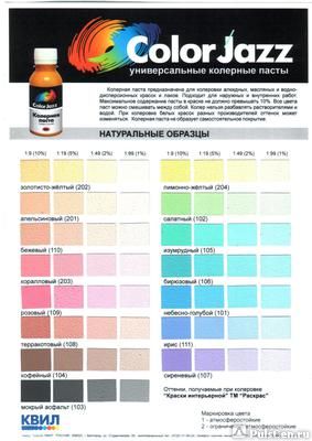 Превью Паста пигментная колеровочная Color Jazz Универсальная РОЗОВАЯ (109) флак 0,1 кг.