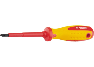 Превью Отвертка Insulated, Ph-1 / 75 мм, CrMo,до 1000 В, двухкомп.рукоятка//MATRIX PROFESSIONAL
