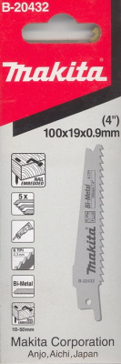 Превью Полотно для Сабельной пилы Makita 6'' 152*19*0.9 для дерева с металлом (5 шт. в уп)