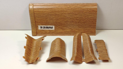 Превью Угол НАРУЖНИЙ 55мм  ДУБ КОНЬЯЧНЫЙ - 206 / ИДЕАЛ