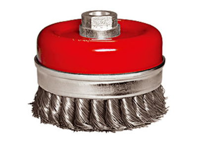 Превью Щетка для УШМ Heavy Duty, 125 мм, М14, "чашка", крученая металлическая проволока//MIRAX