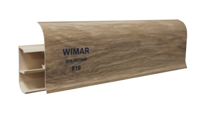 Превью Плинтус со съемной панелью ПВХ Вимар/WIMAR 68мм 2,5м Дуб Летний 819